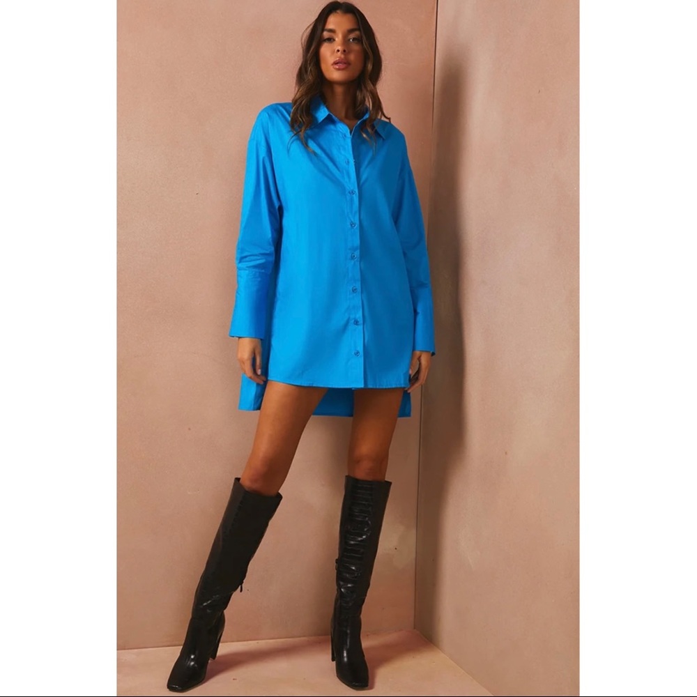 NWT In The Style Poplin Oversized Shirt, Size 8